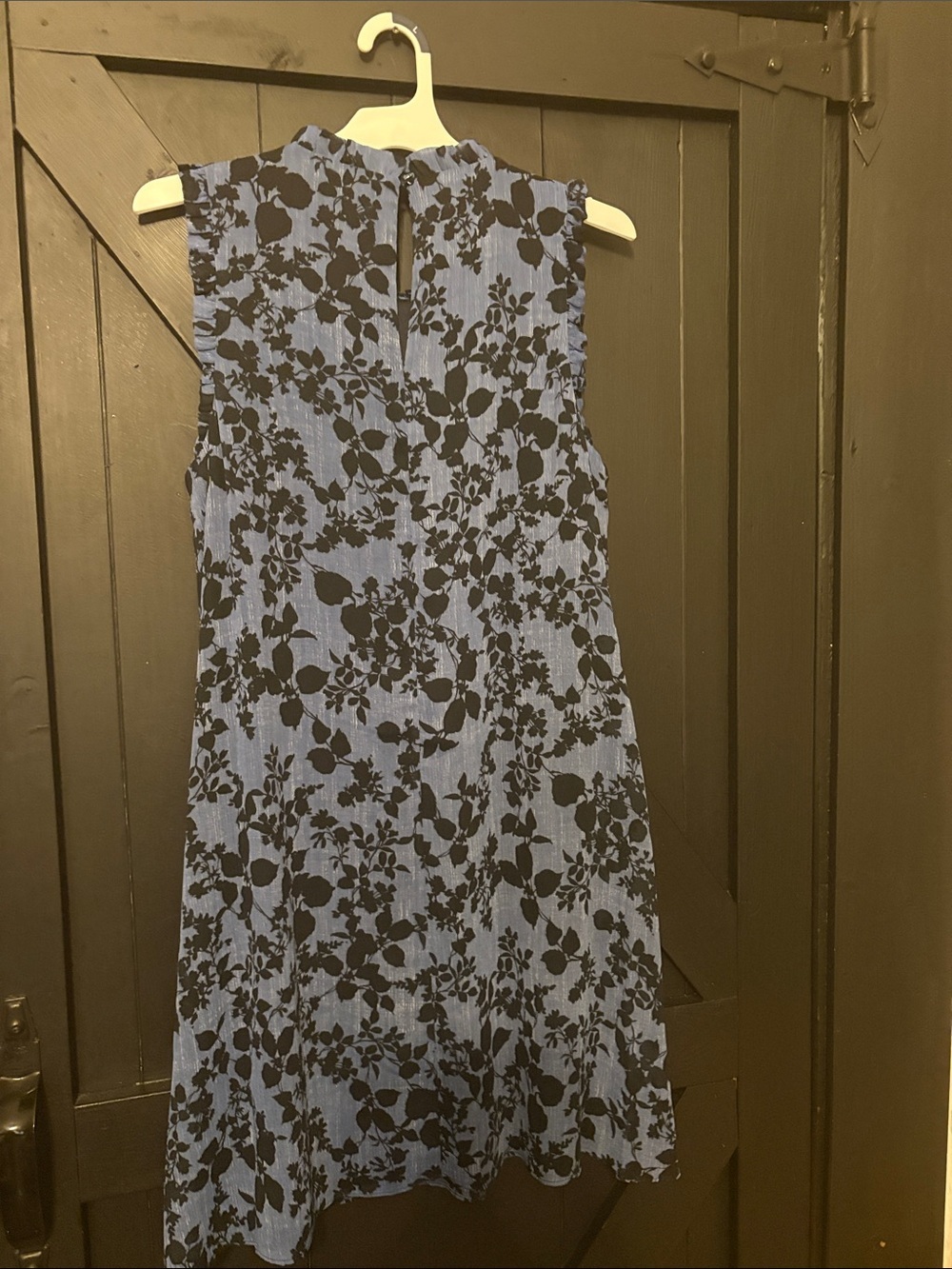 Tommy Hilfiger Blue Dress with Black Floral Print - Picture 5 of 5